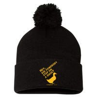 Caddyshack Hey Did Somebody Step On A Duck Pom Pom 12in Knit Beanie