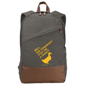 Caddyshack Hey Did Somebody Step On A Duck Cotton Canvas Backpack