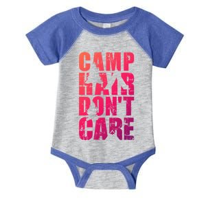 Camp Hair Dont Care Camping Gift Infant Baby Jersey Bodysuit