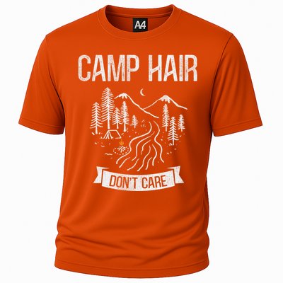 Camp Hair Dont Care Camping Gift Cooling Performance Crew T-Shirt