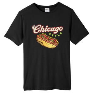 Chicago Hot Dog Hotdog Tourist Summer Souvenir Travel Tall Fusion ChromaSoft Performance T-Shirt