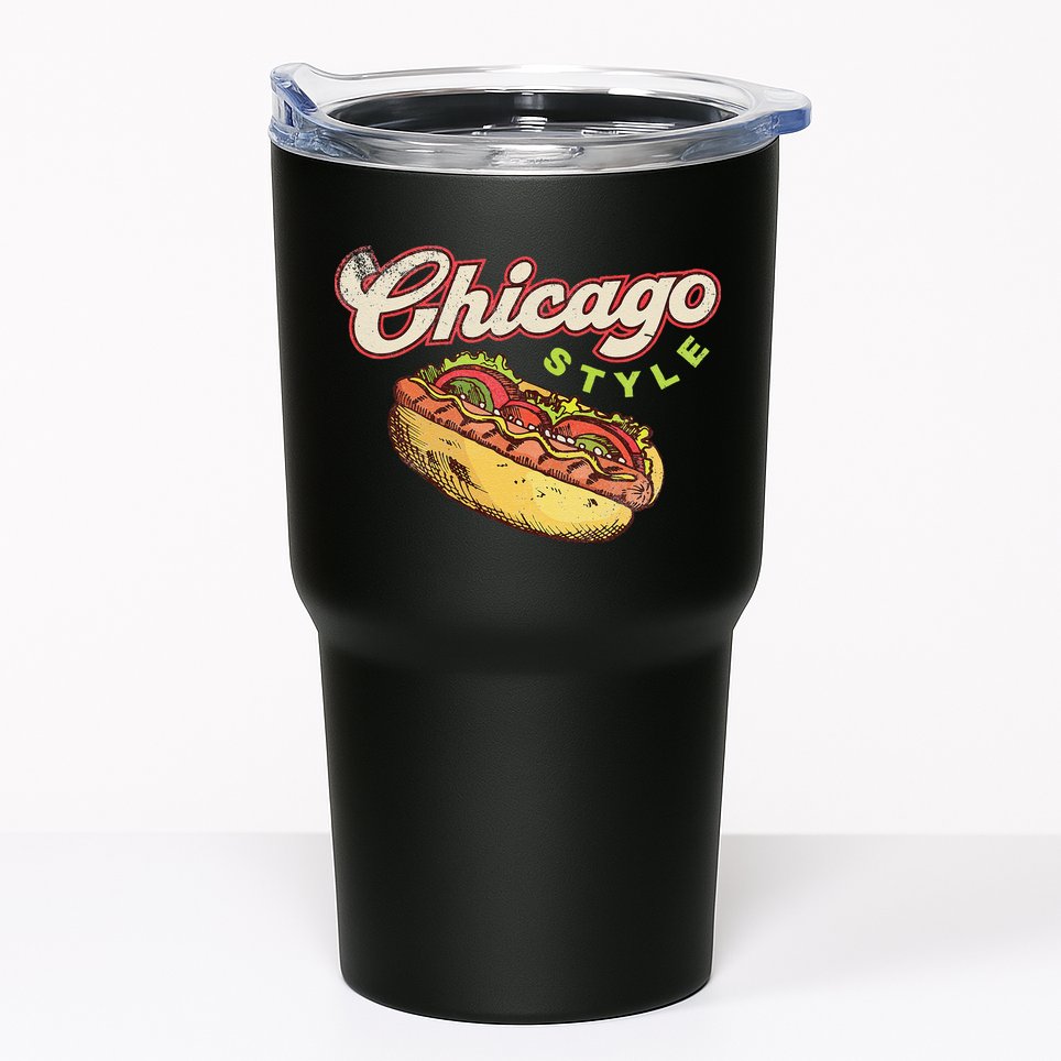 Chicago Hot Dog Hotdog Tourist Summer Souvenir Travel Tumbler