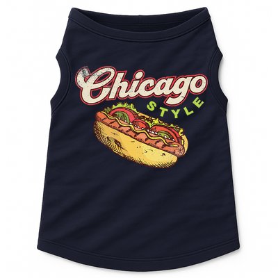Chicago Hot Dog Hotdog Tourist Summer Souvenir Travel Doggie Tank