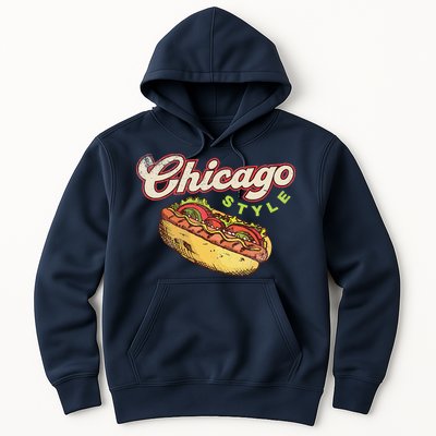 Chicago Hot Dog Hotdog Tourist Summer Souvenir Travel Hoodie