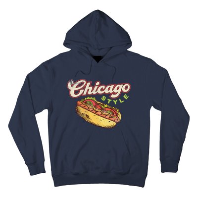 Chicago Hot Dog Hotdog Tourist Summer Souvenir Travel Hoodie