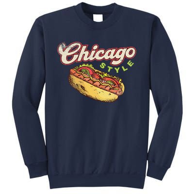 Chicago Hot Dog Hotdog Tourist Summer Souvenir Travel Sweatshirt