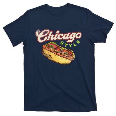 Chicago Hot Dog Hotdog Tourist Summer Souvenir Travel T-Shirt