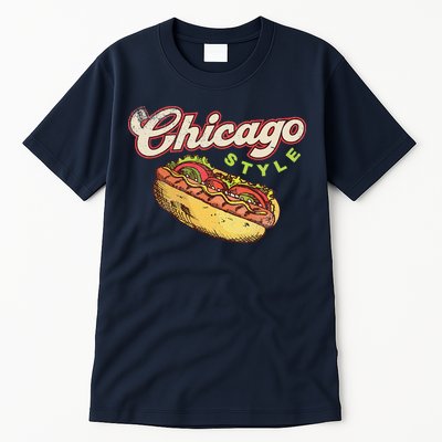 Chicago Hot Dog Hotdog Tourist Summer Souvenir Travel Tall T-Shirt