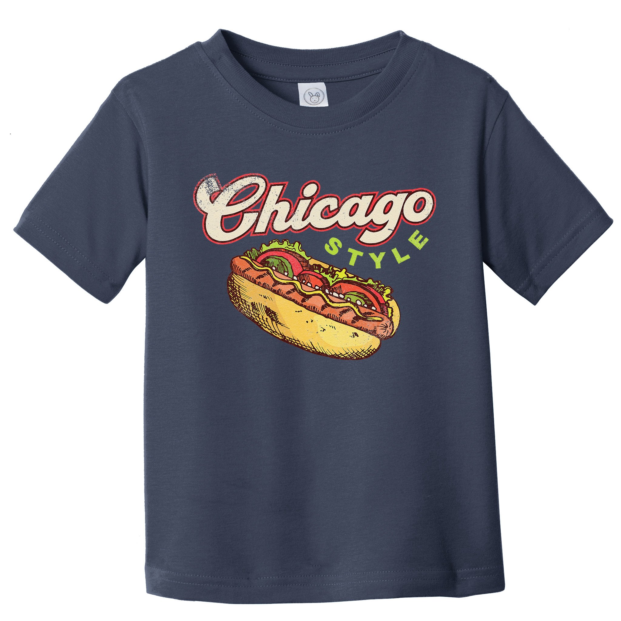 Chicago Hot Dog Hotdog Tourist Summer Souvenir Travel Toddler T-Shirt