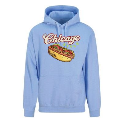 Chicago Hot Dog Hotdog Tourist Summer Souvenir Travel Unisex Surf Hoodie