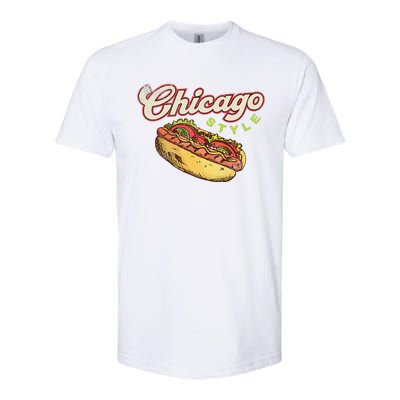 Chicago Hot Dog Hotdog Tourist Summer Souvenir Travel Softstyle CVC T-Shirt