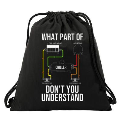 Cool Hvac Design For Women Air Conditioning Ventilation Drawstring Bag