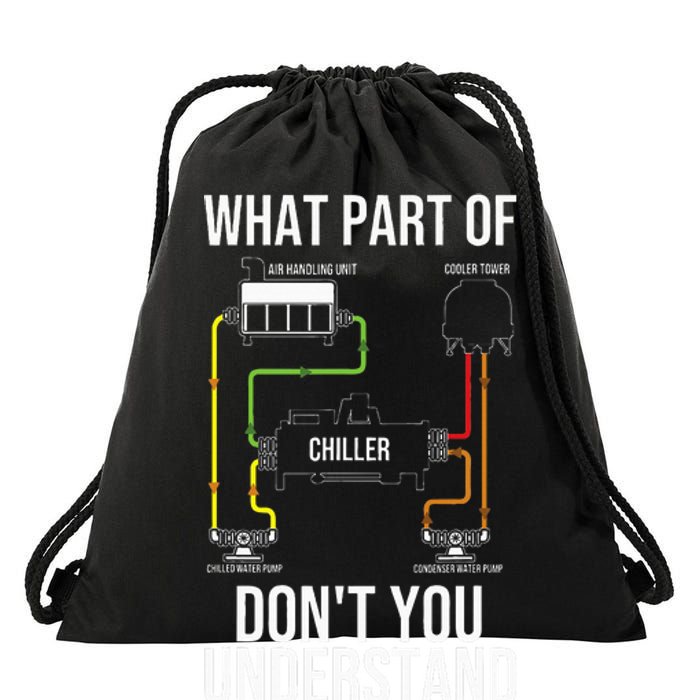 Cool Hvac Design For Women Air Conditioning Ventilation Drawstring Bag