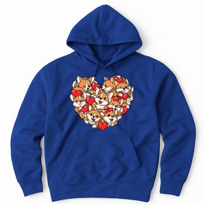 Corgi Heart Dog Lovers Valentine's Day Gift Dog Lover Cool Gift Hoodie