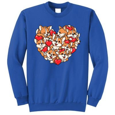 Corgi Heart Dog Lovers Valentine's Day Gift Dog Lover Cool Gift Sweatshirt