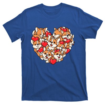 Corgi Heart Dog Lovers Valentine's Day Gift Dog Lover Cool Gift T-Shirt