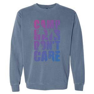 Camp Hair Dont Care Camping Great Gift Garment-Dyed Sweatshirt