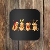 Cute Holiday Dog Graphic Coaster