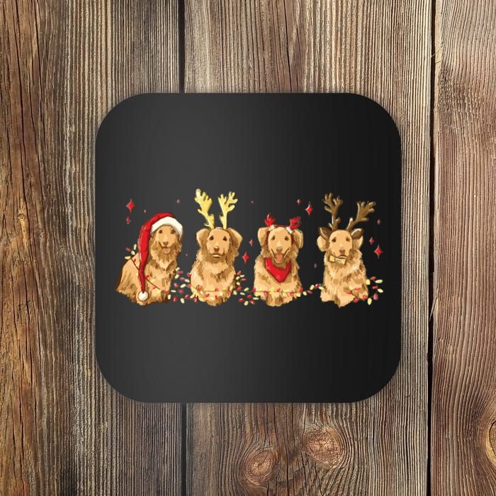 Cute Holiday Dog Graphic Coaster