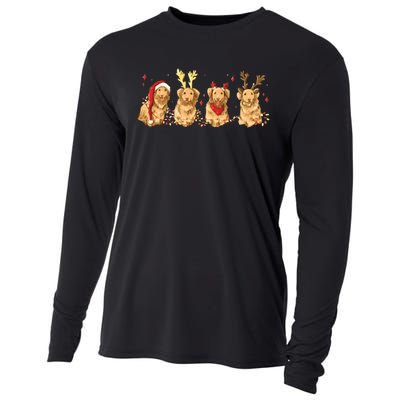 Cute Holiday Dog Graphic Cooling Performance Long Sleeve Crew