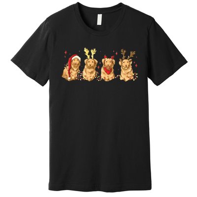 Cute Holiday Dog Graphic Premium T-Shirt