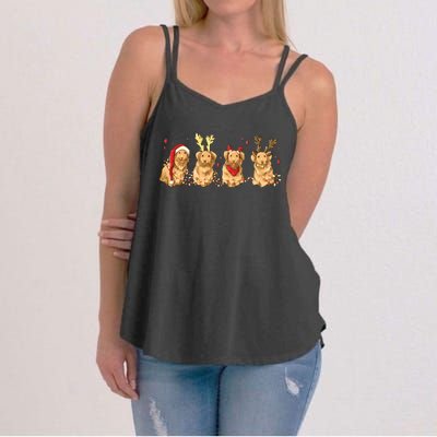 Cute Holiday Dog Graphic Women's Strappy Tank