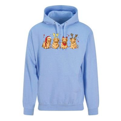 Cute Holiday Dog Graphic Unisex Surf Hoodie