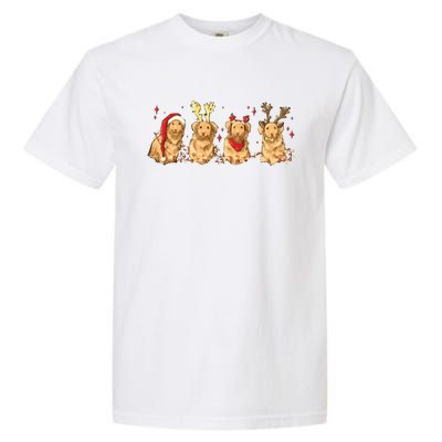 Cute Holiday Dog Graphic Garment-Dyed Heavyweight T-Shirt