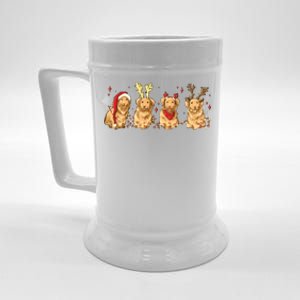 Cute Holiday Dog Graphic Beer Stein