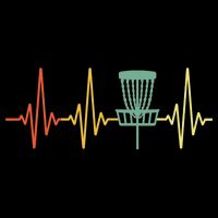 Cool Heartbeat Disc Golf Lovers with Flying Disc Impact Tech Backpack