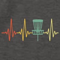 Cool Heartbeat Disc Golf Lovers with Flying Disc Vector Backpack