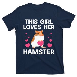 Cute Hamster Design For Women Girl Rodent Pet Hamster Lover T-Shirt