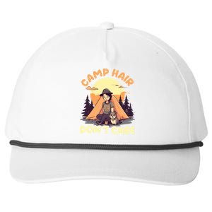 Camp Hair Dont Care Design Gift Snapback Five-Panel Rope Hat