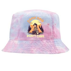 Camp Hair Dont Care Design Gift Tie-Dyed Bucket Hat