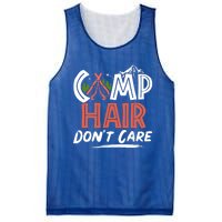 Camp Hair Dont Care Funny Camping Camper Gift Mesh Reversible Basketball Jersey Tank