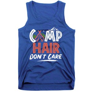 Camp Hair Dont Care Funny Camping Camper Gift Tank Top