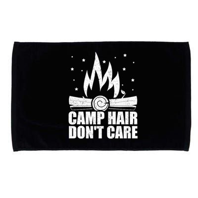 Camp Hair Dont Care Funny Camping Gift Meaningful Gift Microfiber Hand Towel