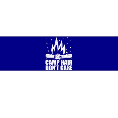 Camp Hair Dont Care Funny Camping Gift Meaningful Gift Bumper Sticker