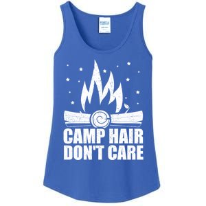 Camp Hair Dont Care Funny Camping Gift Meaningful Gift Ladies Essential Tank