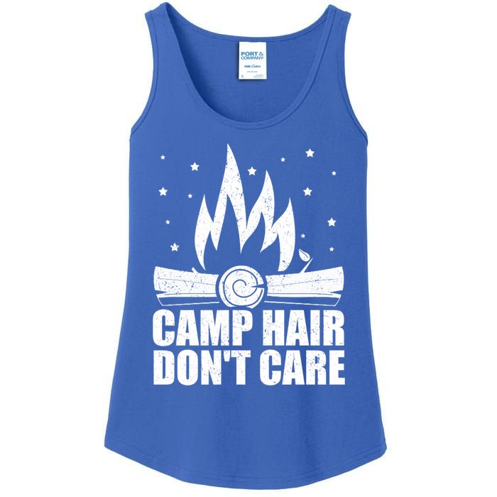 Camp Hair Dont Care Funny Camping Gift Meaningful Gift Ladies Essential Tank