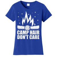 Camp Hair Dont Care Funny Camping Gift Meaningful Gift Women's T-Shirt