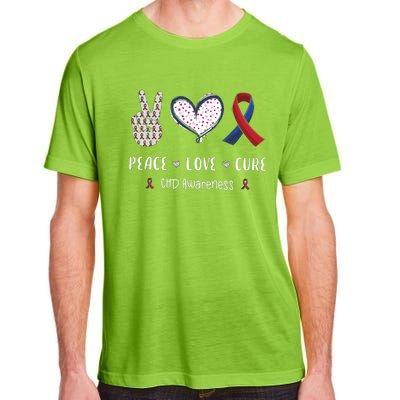 Coronary Heart Disease Ribbon Chd Awareness Month Gift Adult ChromaSoft Performance T-Shirt