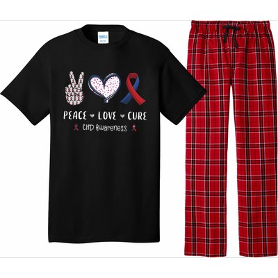 Coronary Heart Disease Ribbon Chd Awareness Month Gift Pajama Set