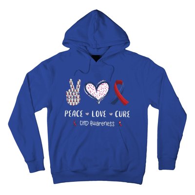 Coronary Heart Disease Ribbon Chd Awareness Month Gift Hoodie