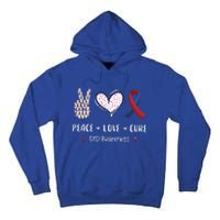 Coronary Heart Disease Ribbon Chd Awareness Month Gift Tall Hoodie