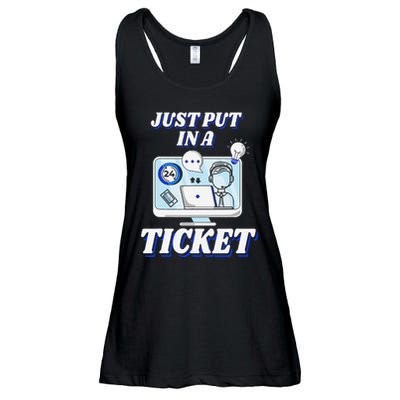 Computer Help Desk Support Tech It Troubleshooting Service Ladies Essential Flowy Tank