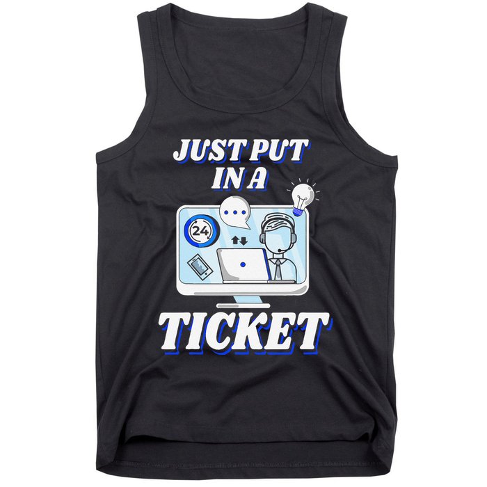 Computer Help Desk Support Tech It Troubleshooting Service Tank Top