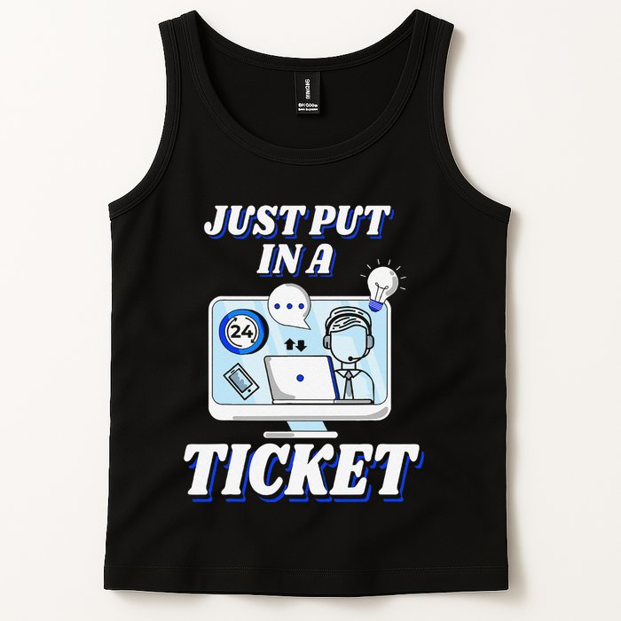 Computer Help Desk Support Tech It Troubleshooting Service Tank Top