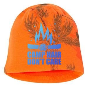 Camp Hair Dont Care Funny Camping Gift Meaningful Gift Kati - Camo Knit Beanie