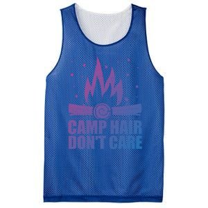 Camp Hair Dont Care Funny Camping Gift Meaningful Gift Mesh Reversible Basketball Jersey Tank